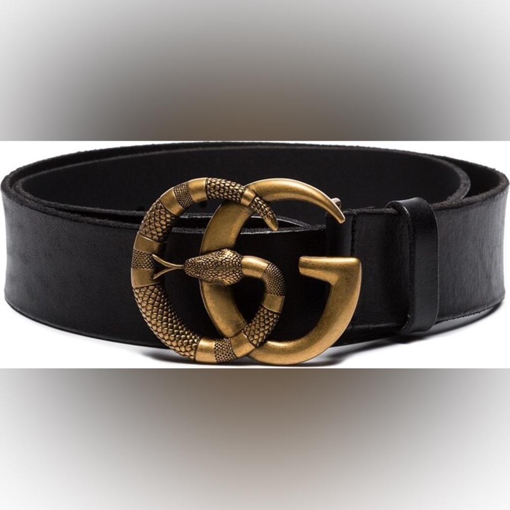 Gucci Double G Snake Buckle Belt